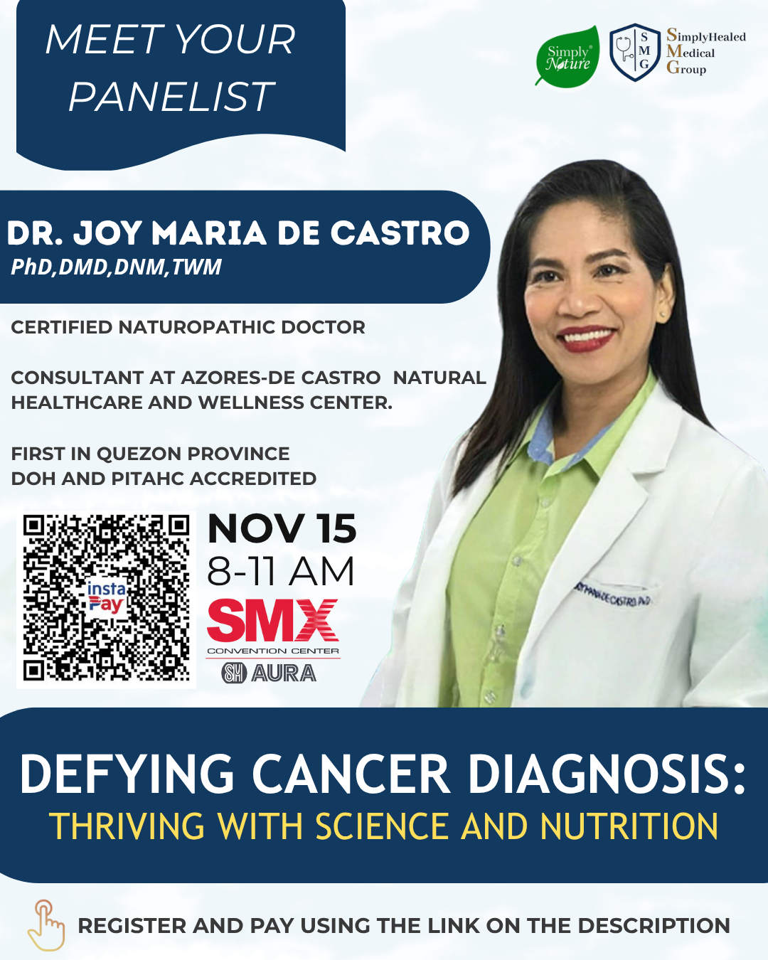 FACE TO FACE (SMX Aura - November 15) - Defying Cancer Diagnosis : Thriving with Science and Nutrition