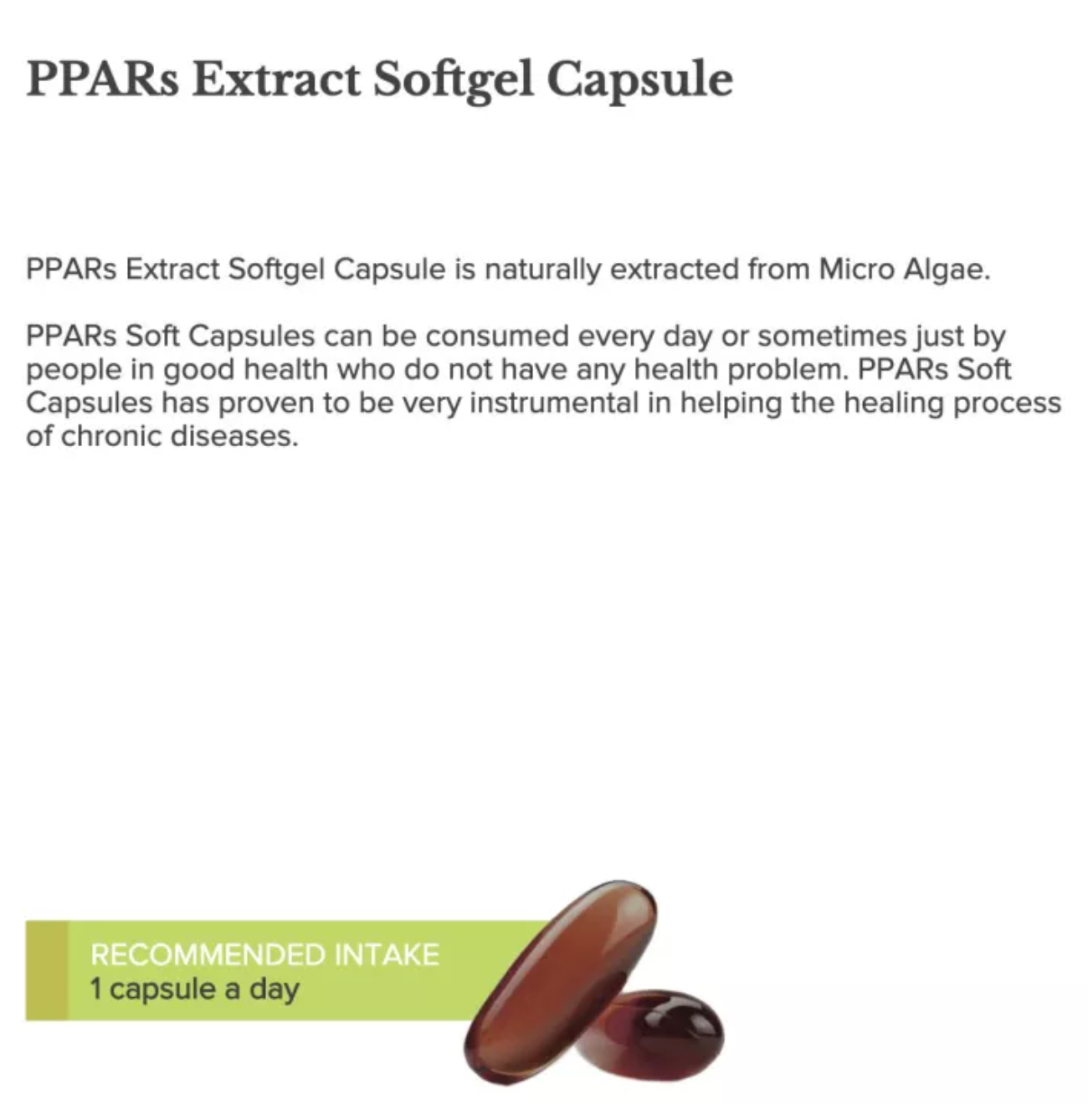 PPARs Extract Softgel