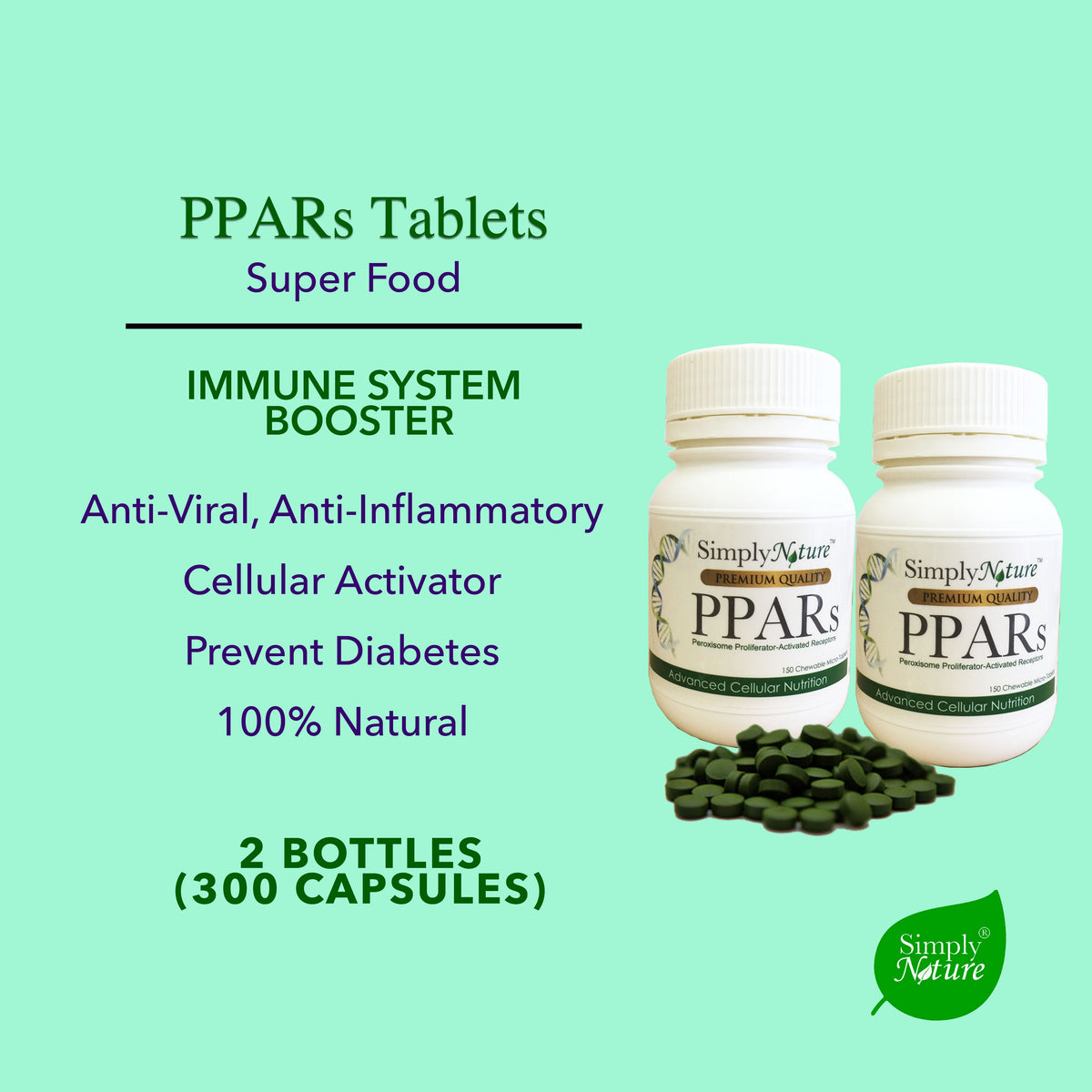 PPARs Tablets 150 Set of 2 – SimplyNature