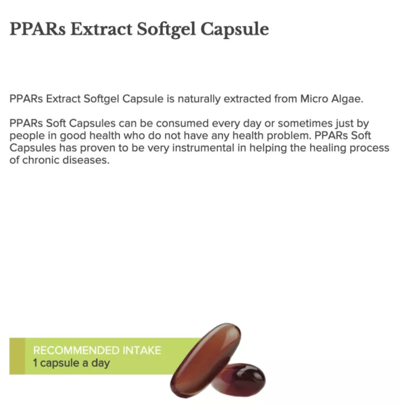 PPARs Extract Softgel 3 Blister 30 Capsules