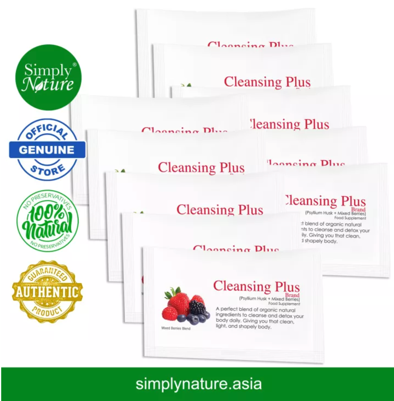 Cleansing Plus Mixed Berries 10 Sachet – SimplyNature